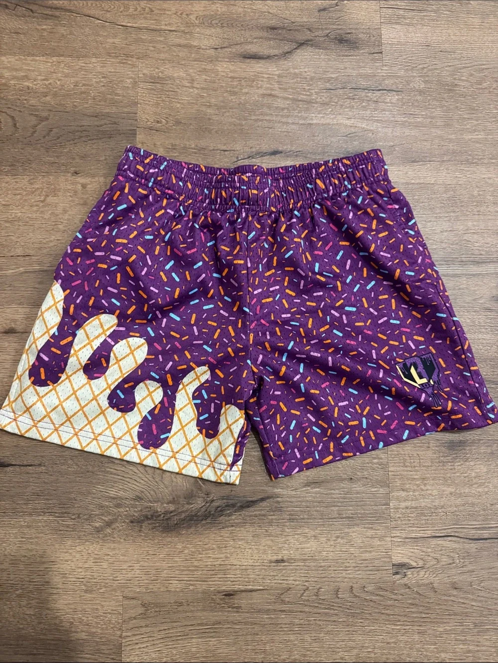 Baseball101 Purple Sprinkle Athletic Shorts